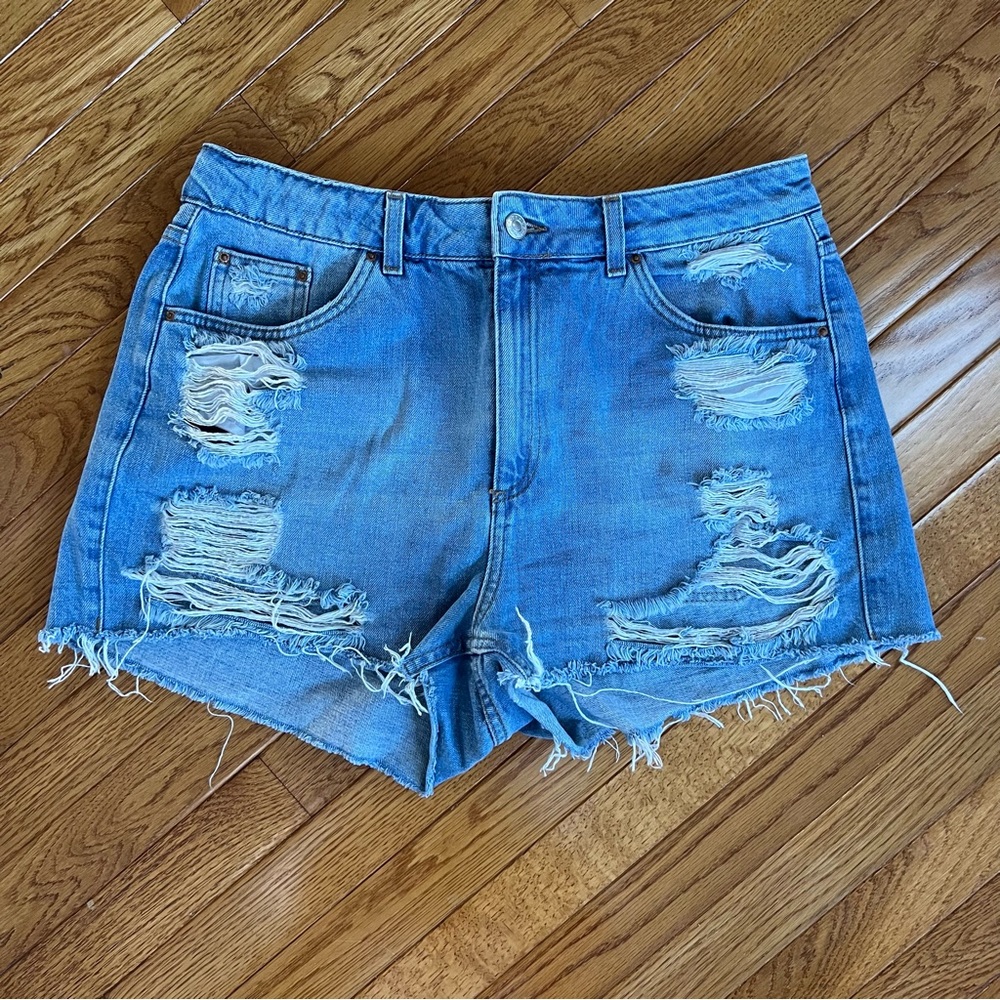 Topshop Moto Mom Jean Shorts